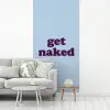 Speels - Boodschap - Blauw fotobehang vinyl groot -woonkamer