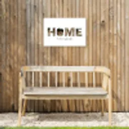 Home - Lettercollage Tuinposter op houten frame 2 cm dik klein -sfeer4