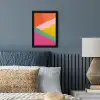 Driehoeken - Kleurrijk - Abstract fotolijst zwart zonder passe partout klein -sfeer3