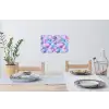 Schelpen - Paars - Blauw - Patroon Muursticker klein -eettafel