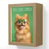 Hond - Zonnebril - Valentijn - Love Light Box met kabel (Wandlamp) klein -3d