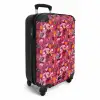 Tropisch vlinder patroon donker roze NBS - Handbagage koffer - Kinderen Unisex middel -productfoto_3d