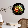 Tomaat - Avocado - Peper - Graffiti - Verf - Modern Wandcirkel plexiglas klein -sfeer4
