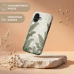 Bananenbladeren - Beton - Groen Toughcase MagSafe Apple iPhone 17 klein -USP_RandenV_NL