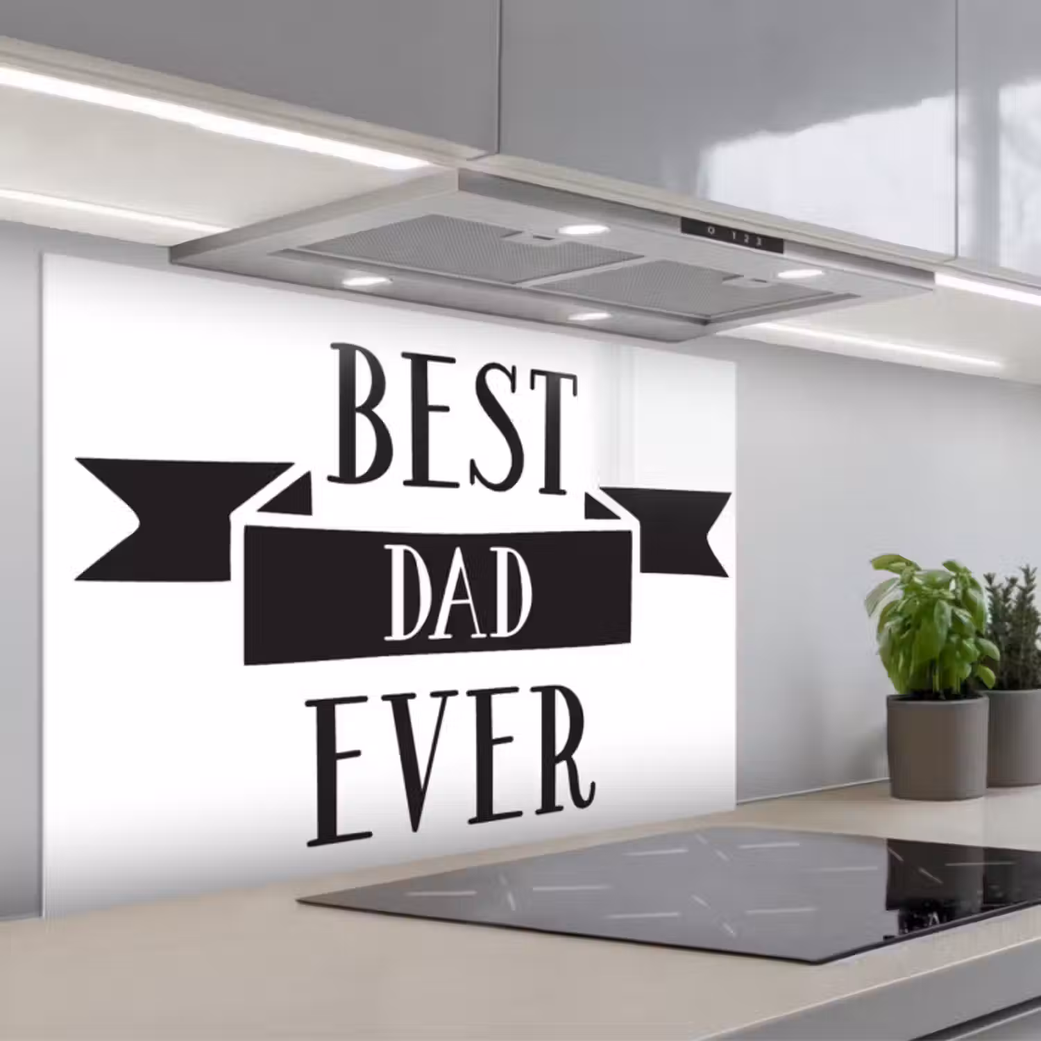 Spatscherm keuken - Papa - Quote - Beste papa