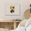 Zwarte kolibrie - Bloem - Gouden cirkel PET vilt klein -sfeer3