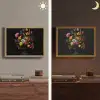 Sierlijk - Boeket - Bladeren Light Box met batterij (Wandlamp) middel -sfeer3