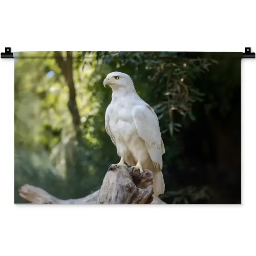 Arend - Hout - Wit - Planten Wandkleed katoen klein -zz3d