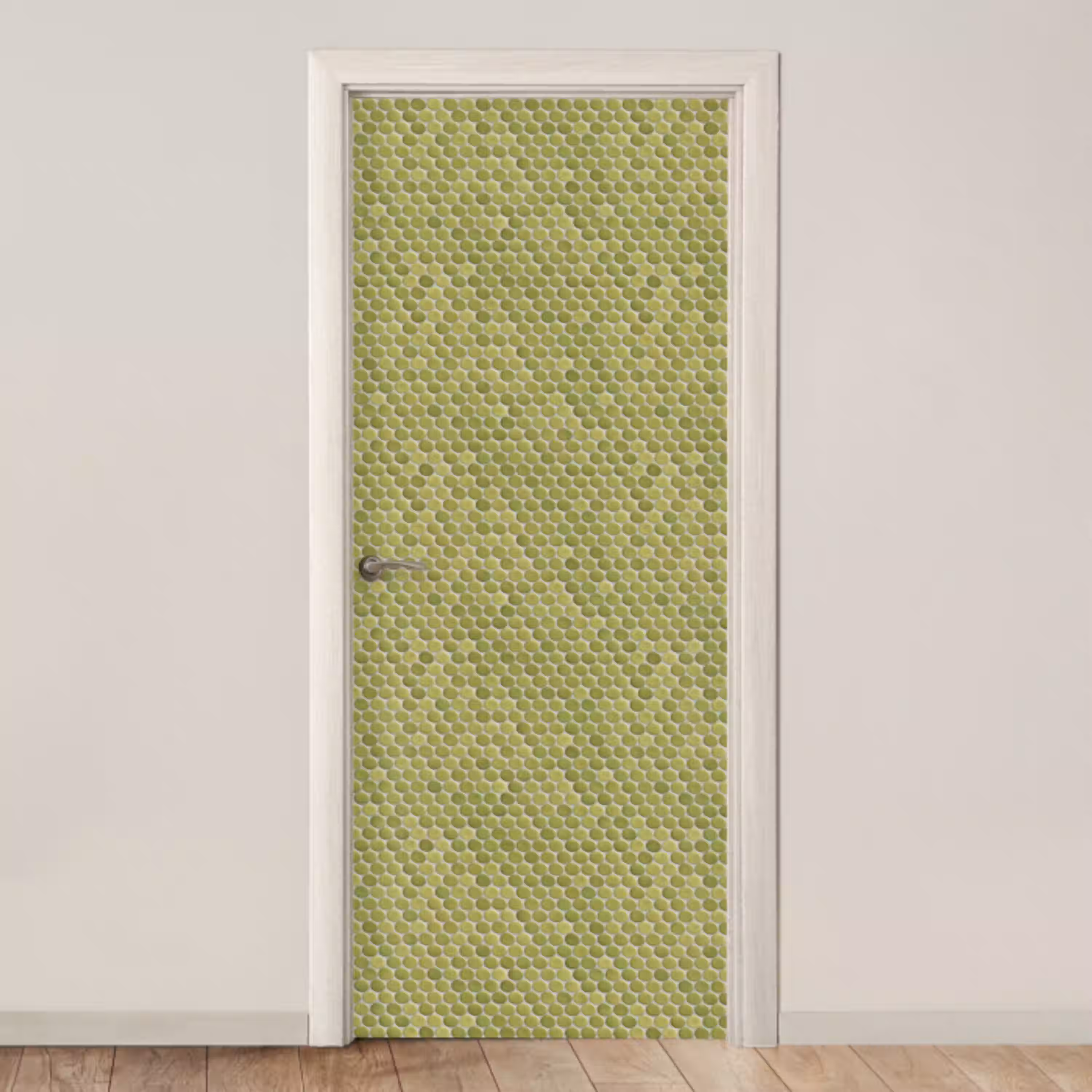 Penny - Mozaïek - Olijfgroen deurposter klein 289 -3d_beige