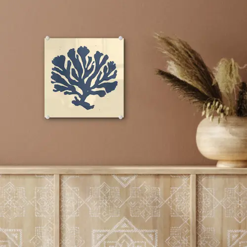 Blauw koraal - Vertakkingen - Beige plexiglas 5mm klein -sfeer5