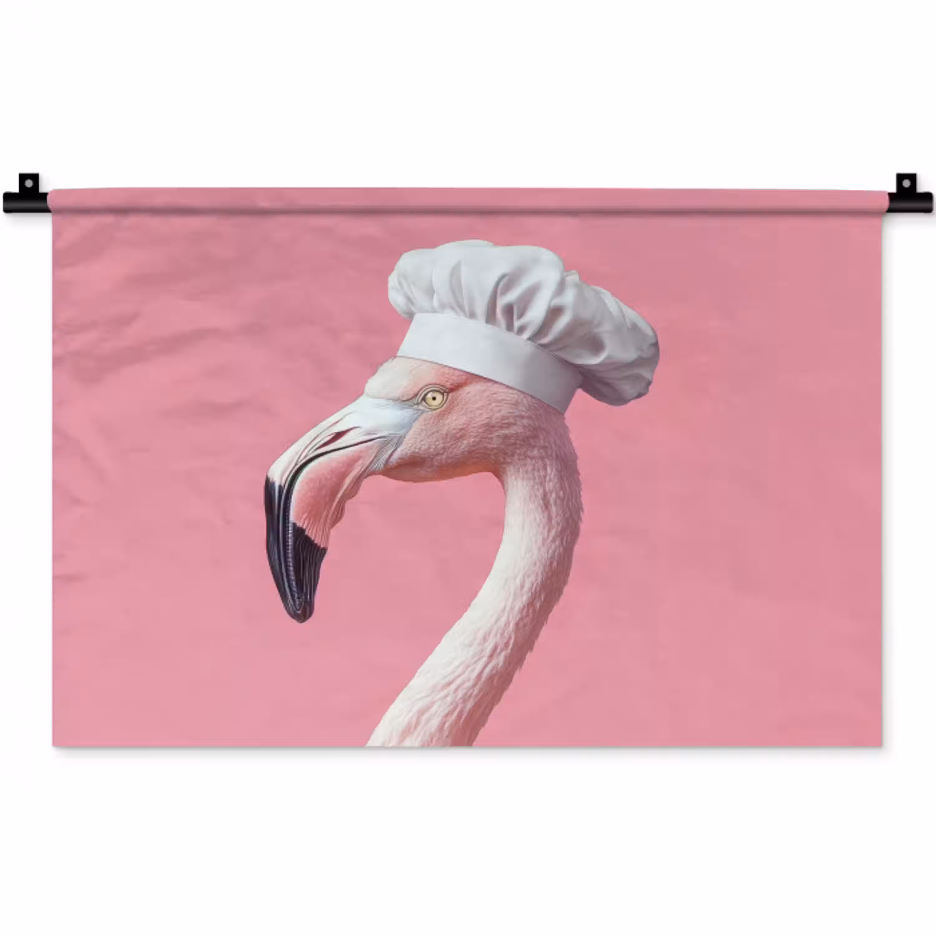 Flamingo - Roze - Koksmuts - Vogel Wandkleed katoen klein -zz3d