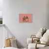 Illustratie - Bankje - Personen - Minimalistisch Tuinposter op houten frame 2 cm dik klein -sfeer1