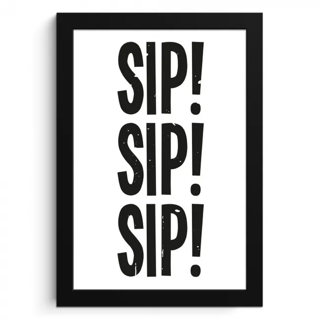 Vintage - Japandi - Decoratie - Black KitchenYeah - Keuken - Fotolijst klein -3d