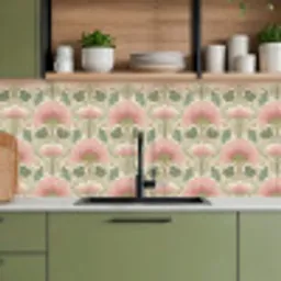 Klassiek - Patroon - Roze keuken achterwand 2 middel 871 -sfeer3