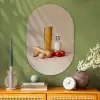 Spaghetti - Melk - Tomaten - Eieren - Brood Wandcirkel Ovaal Glas middel -sfeer2
