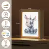 Neushoorn - Baby dier - Dieren Light Box met kabel klein -USP_NL