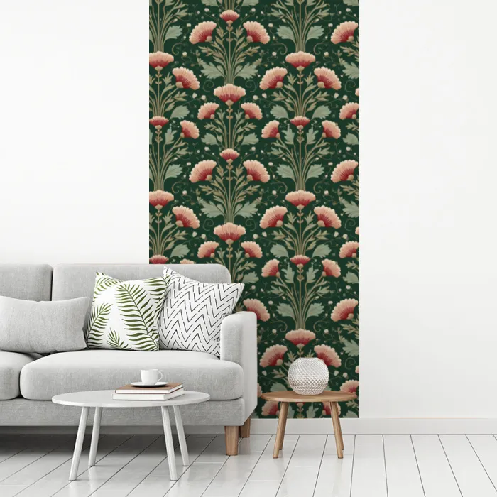 Patroon - Botanisch - Kleurrijk fotobehang vinyl groot 64 -woonkamer
