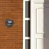 Verweerd metaal - Modern Naambord Organisch middel -sfeer3