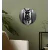 Ezel - Telefoon - Toilet - Zwart - Wit Wandcirkel kunststof plaat 5mm dik klein -sfeer3