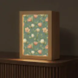 Tulpen - Botanisch - Groen Light Box met kabel (Tafellamp) klein 925 -z3d_website