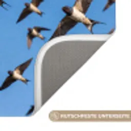 Zwaluwen - Vliegen - Blauw Badmat klein -USP_AntislipDE