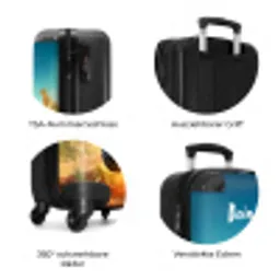 Zandsloper NBS - Handbagage koffer - Kinderen Unisex middel zzzzzzzbolletjes_DE