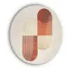 Bogen - Beige - Vormen Akoestische PET Vilt - Rond klein -3d