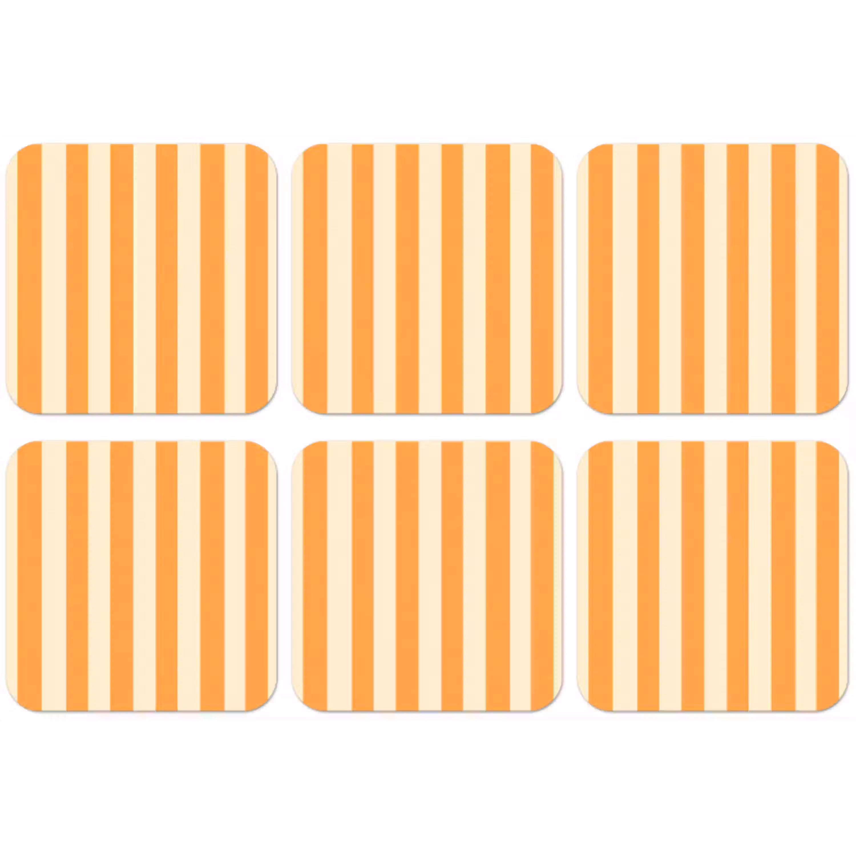 Strepen - Patroon - Oranje onderzetter kurk middel 366 -zkaufland3dotto