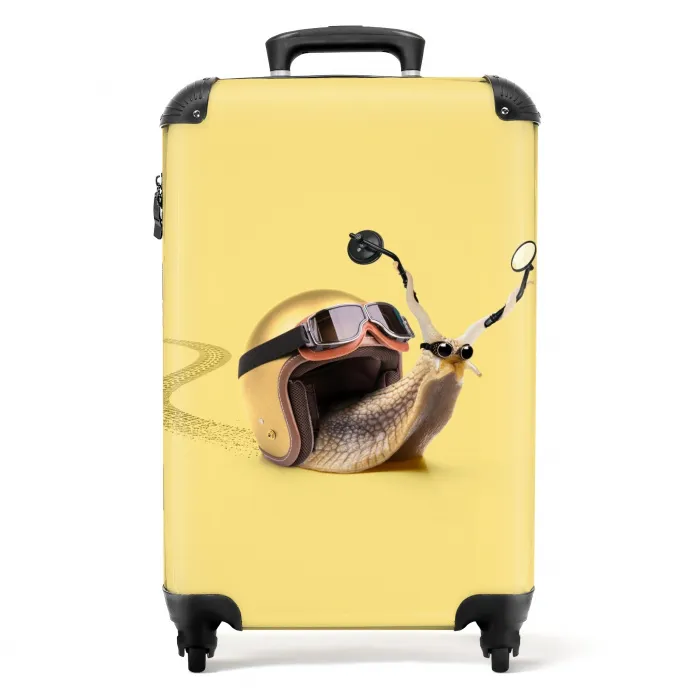 Escar-Go - Geel NBS - Handbagage koffer - Unisex middel -productfoto_recht