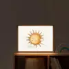 Zon - Wolken - Pastel kleuren Light Box met batterij (Wandlamp kind) middel -sfeer1_kind