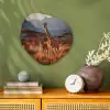 Giraffen - Hoog gras - Acaciabomen Wandcirkel Organisch Forex 3mm klein -sfeer2