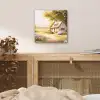 Huisje - Hout - Bloemen aluminium wit klein -sfeer3