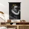 Willem van Oranje - Adriaen Thomasz - Goud - Lens Wandkleed katoen klein -sfeer5