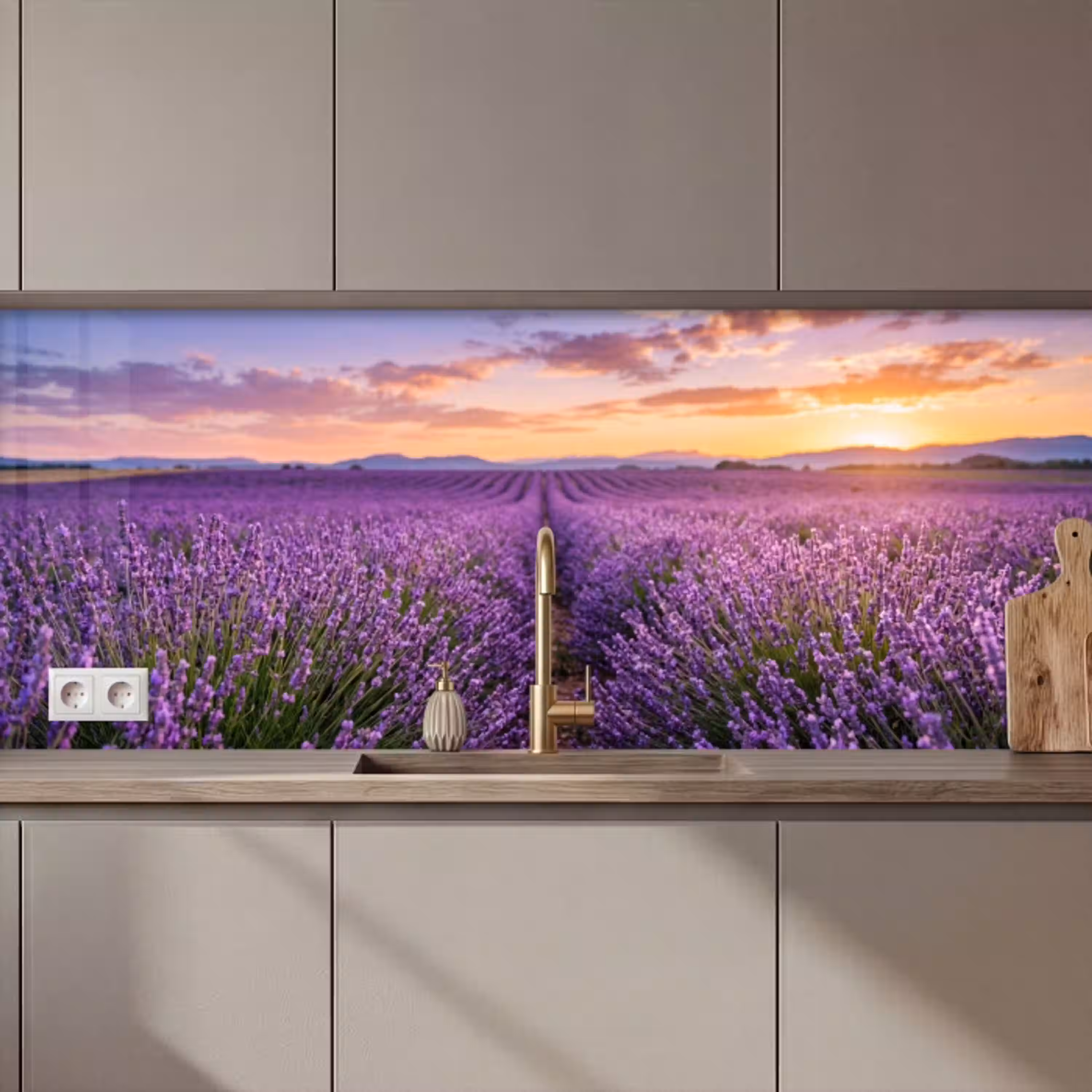 Lavendel - Veld - Natuur - Paars keuken achterwand 2 middel zz_3dshopping