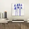 Bloemen - Blauw - Lijnen - Bloemblaadjes plexiglas 5mm klein -sfeer1