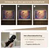 Paard - Hert - Sprookjesbos - Paars Light Box met batterij (Wandlamp kind) middel -USP_dimbaarNL