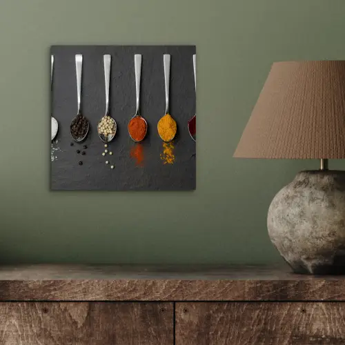 Specerijen - Lepels - Tafel - Rustiek - Kruiden aluminium wit klein -sfeer2