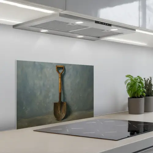Schep - Gereedschap - Schilderij keuken achterwand spatscherm klein -3d_schuin