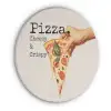 Pizza - Kaas - Pepperoni Akoestische PET Vilt - Rond klein -3d
