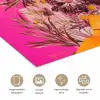 Zonnebril - Oranje - Vrouw - Planten poster papier klein -closeup_NL