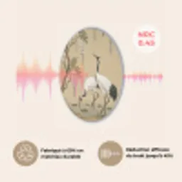 Kraanvogels - Water - Beige Akoestische PET Vilt - Rond klein -USP_FR