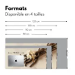 Vanille - Bloemen - Beige Muismat XXL klein -zsfeer5_frans