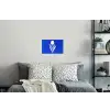 Tulp - Minimalistisch - Bladeren - Wit Muursticker klein -slaapkamer
