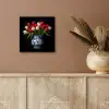 Rode - Bloemen - Tulpen - Vaas aluminium wit klein -sfeer4