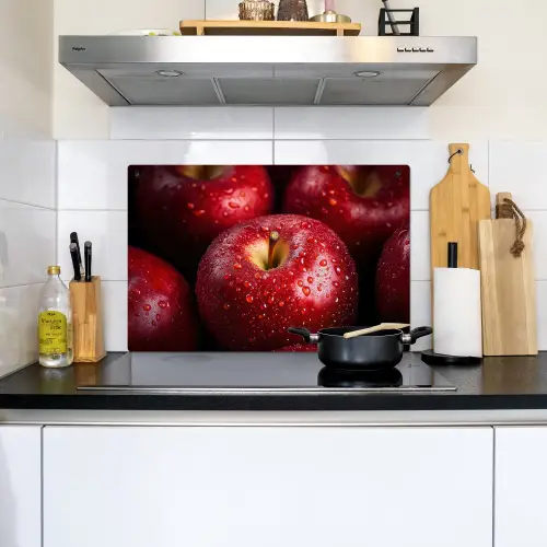 Rood - Appels - Fruit Inductie beschemer met haakjes klein -sfeer2