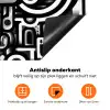 Symbolen - Abstract - Grafisch - Zwart Inductie beschermer vinyl 3mm klein -zzzzzzz-td-onderkant