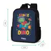 Dino - Groen - Raket - Sterren Rugzak - Zwart middel -productfoto_formaten