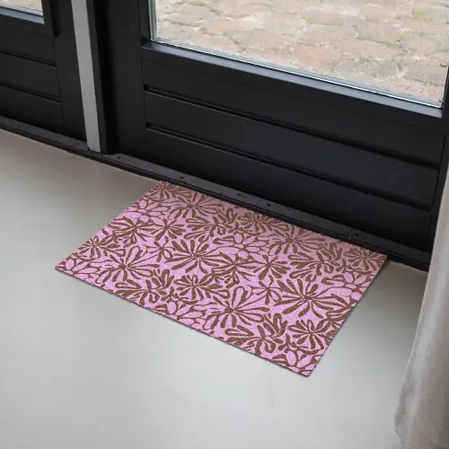 Organisch - Patroon - Roze Deurmat klein 898 -sfeer2