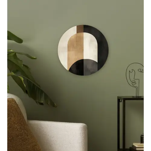 Geometrische - Vormen - Wit Wandcirkel plexiglas klein -sfeer3