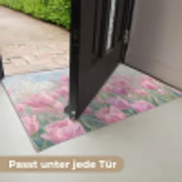 Tulpen - Veld - Lente - Roze Deurmat klein -USP_DE